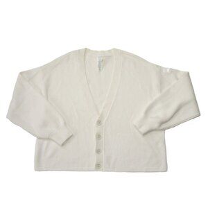 ALO Yoga Ivory Button-Up Cardigan